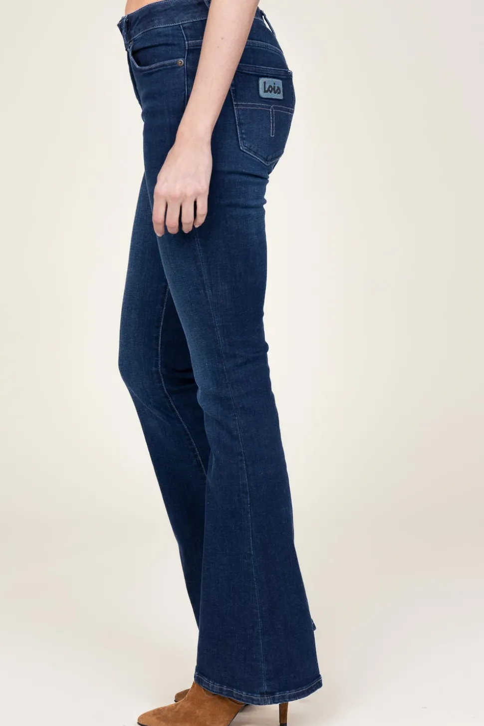 High Waist Flared Jeans Raval L34 | Dark Blue... | Lois Jeans | Little Soho