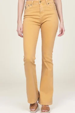 High Waist Flared Jeans Raval L34 | Yellow... | Lois Jeans | Little Soho