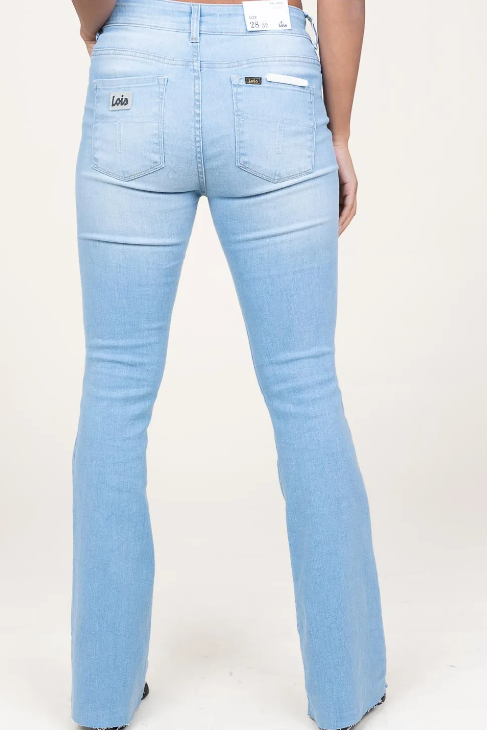 High-Waist Flared Jeans Raval Edge L32 | Blue... | Lois Jeans | Little Soho