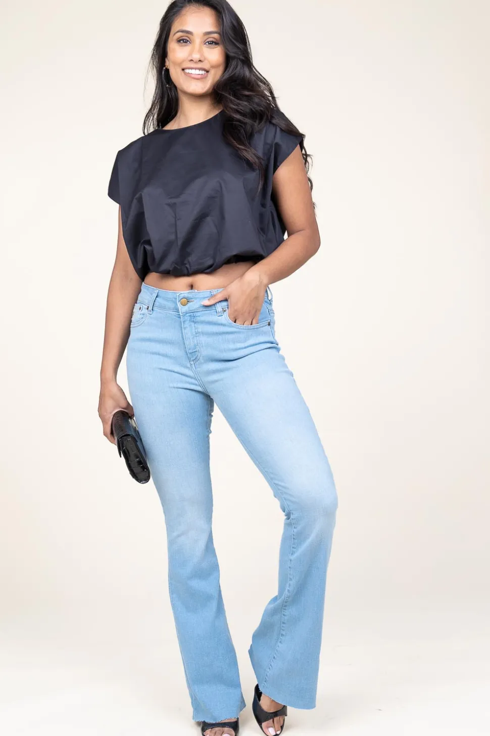 High-Waist Flared Jeans Raval Edge L34 | Blue... | Lois Jeans | Little Soho