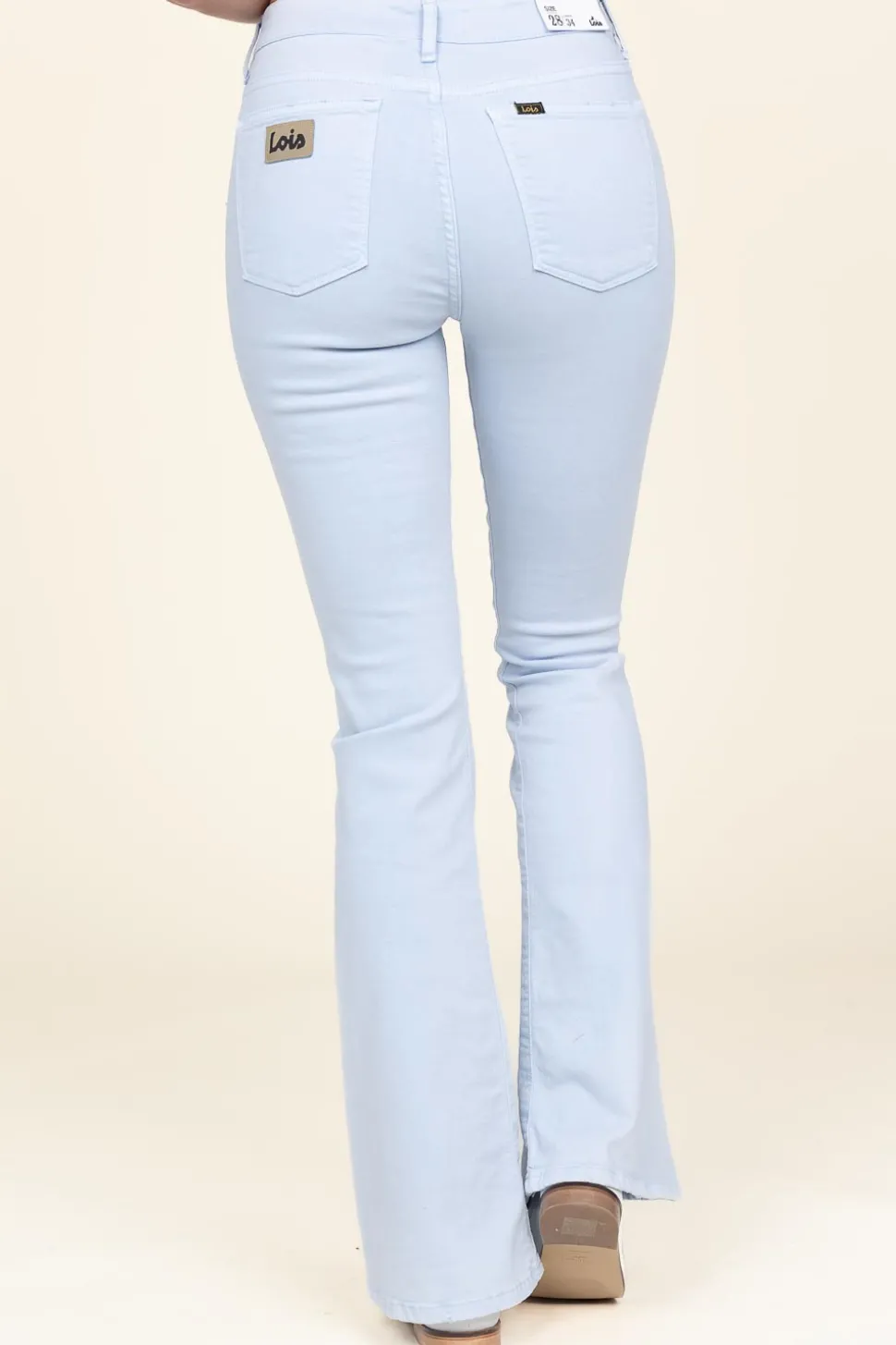 High Waist Flared Stretch Jeans Raval L32 | Blue... | Lois Jeans | Little Soho