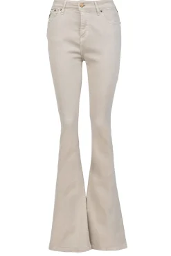 High Waist Flared Stretch Jeans Raval L32 | Beige... | Lois Jeans | Little Soho