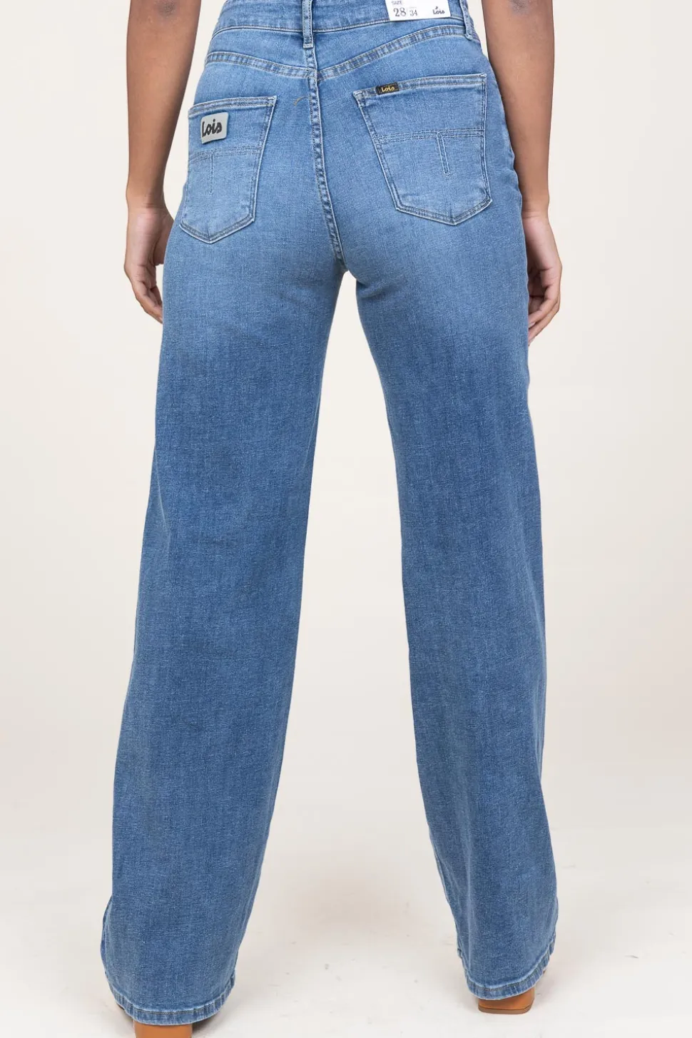 High Waist Straight Jeans Rosa L34 | Blue... | Lois Jeans | Little Soho