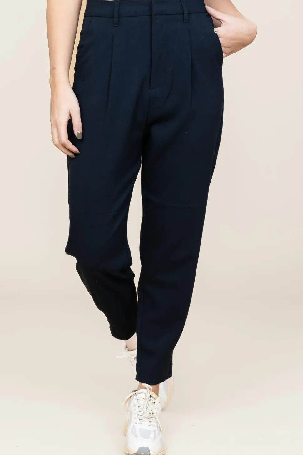 High Waist Trousers Tailor | Blue... | Copenhagen Muse | Little Soho