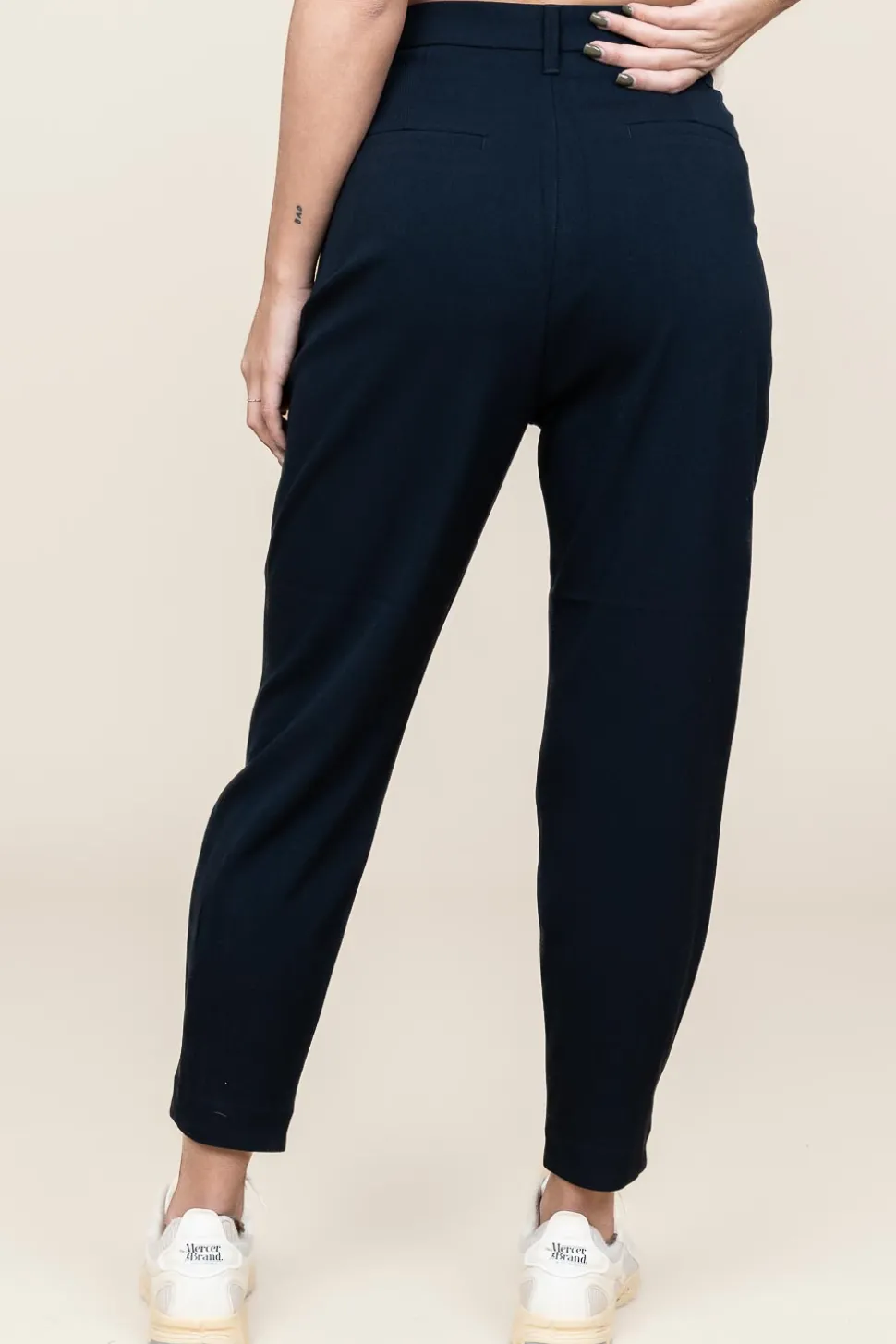 High Waist Trousers Tailor | Blue... | Copenhagen Muse | Little Soho