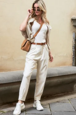 High Waist Trousers Tailor | Natural... | Copenhagen Muse | Little Soho