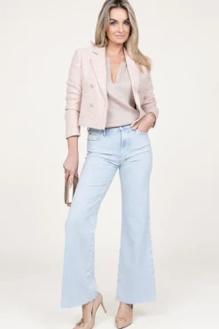 High Waist Wide Leg Jeans Dojo | Blue... | 7 For All Mankind | Little Soho