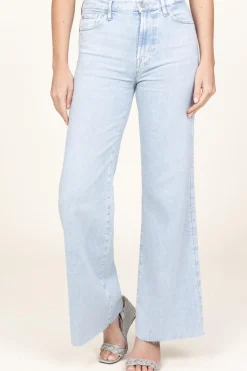 High Waist Wide Leg Jeans Dojo | Blue... | 7 For All Mankind | Little Soho