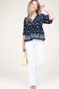 High Waist Wide Leg Pants Dojo | White... | 7 For All Mankind | Little Soho