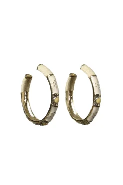 Hoops Saphira Confetti Medium | Natural... | Barong Barong | Little Soho