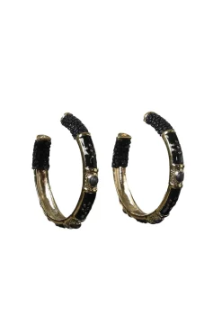 Hoops Saphira Confetti Medium | Black... | Barong Barong | Little Soho