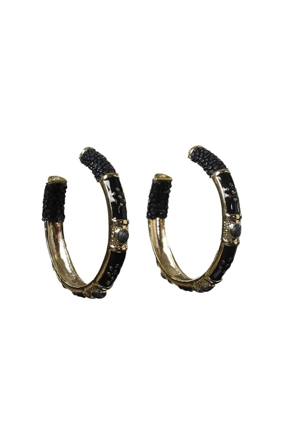 Hoops Saphira Confetti Medium | Black... | Barong Barong | Little Soho