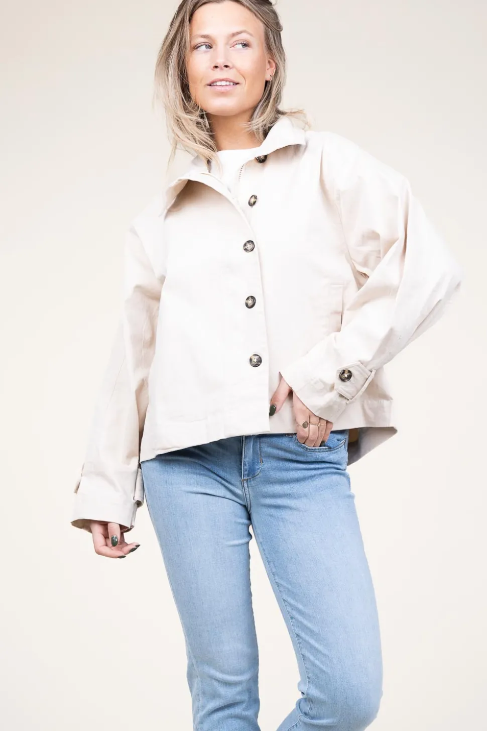 Jacket With Buttons Bulgaria | Natural... | Lollys Laundry | Little Soho