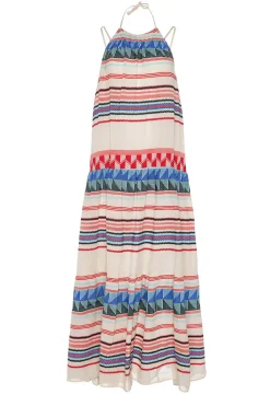 Jacquard Maxi Dress Oriana | Blue... | Devotion | Little Soho