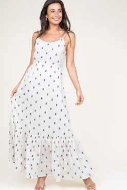 Jacquard Maxi Dress Uno | Natural... | Lollys Laundry | Little Soho