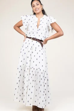 Jacquard Maxi Skirt Sunset | Natural... | Lollys Laundry | Little Soho