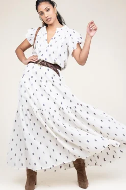 Jacquard Maxi Skirt Sunset | Natural... | Lollys Laundry | Little Soho