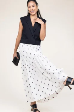 Jacquard Maxi Skirt Sunset | Natural... | Lollys Laundry | Little Soho