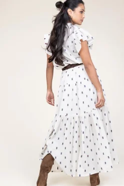 Jacquard Maxi Skirt Sunset | Natural... | Lollys Laundry | Little Soho