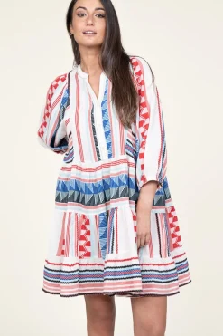 Jacquard Midi Dress Silvana | Blue... | Devotion | Little Soho