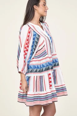 Jacquard Midi Dress Silvana | Blue... | Devotion | Little Soho