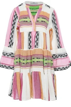 Jacquard Mini Dress Ella | Pink... | Devotion | Little Soho