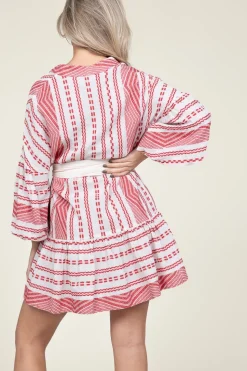 Jacquard Mini Dress Isabella | Red... | Devotion | Little Soho