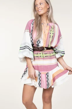 Jacquard Mini Skirt Nathalie | Pink... | Devotion | Little Soho
