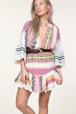 Jacquard Mini Skirt Nathalie | Pink... | Devotion | Little Soho
