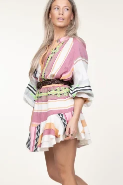 Jacquard Mini Skirt Nathalie | Pink... | Devotion | Little Soho