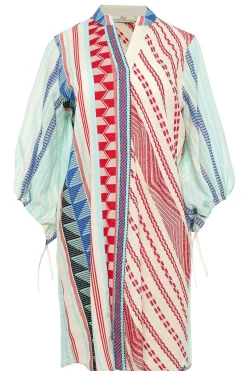 Jacquard Tunic Dress Sandra | Blue... | Devotion | Little Soho