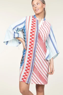 Jacquard Tunic Dress Sandra | Blue... | Devotion | Little Soho