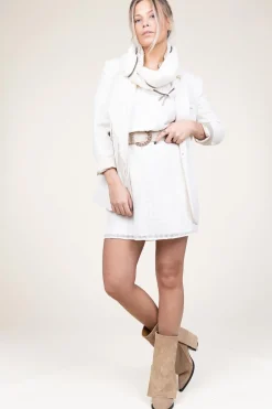 Jacquard Viscose Blend Dress Daffodil | White... | Dante 6 | Little Soho
