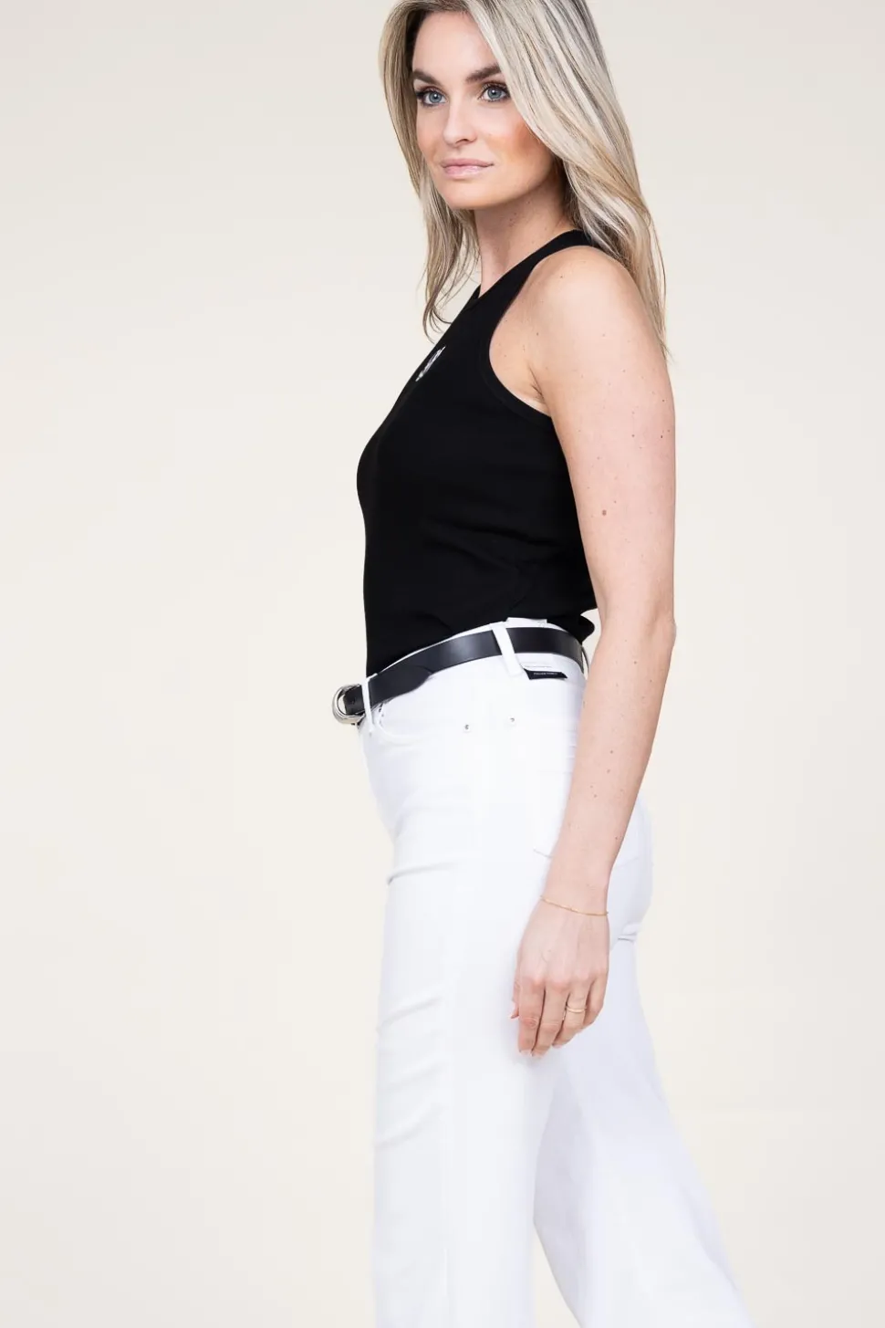 Jersey Rib Tanktop Ivi | Black... | Dante 6 | Little Soho
