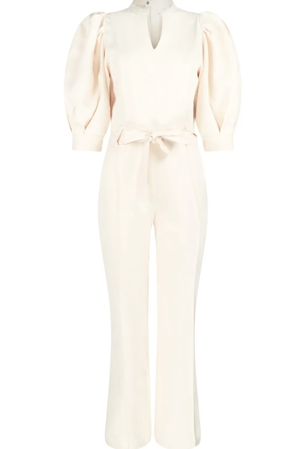 Jumpsuit With Bow Belt Hellen | Natural... | Aaiko | Little Soho
