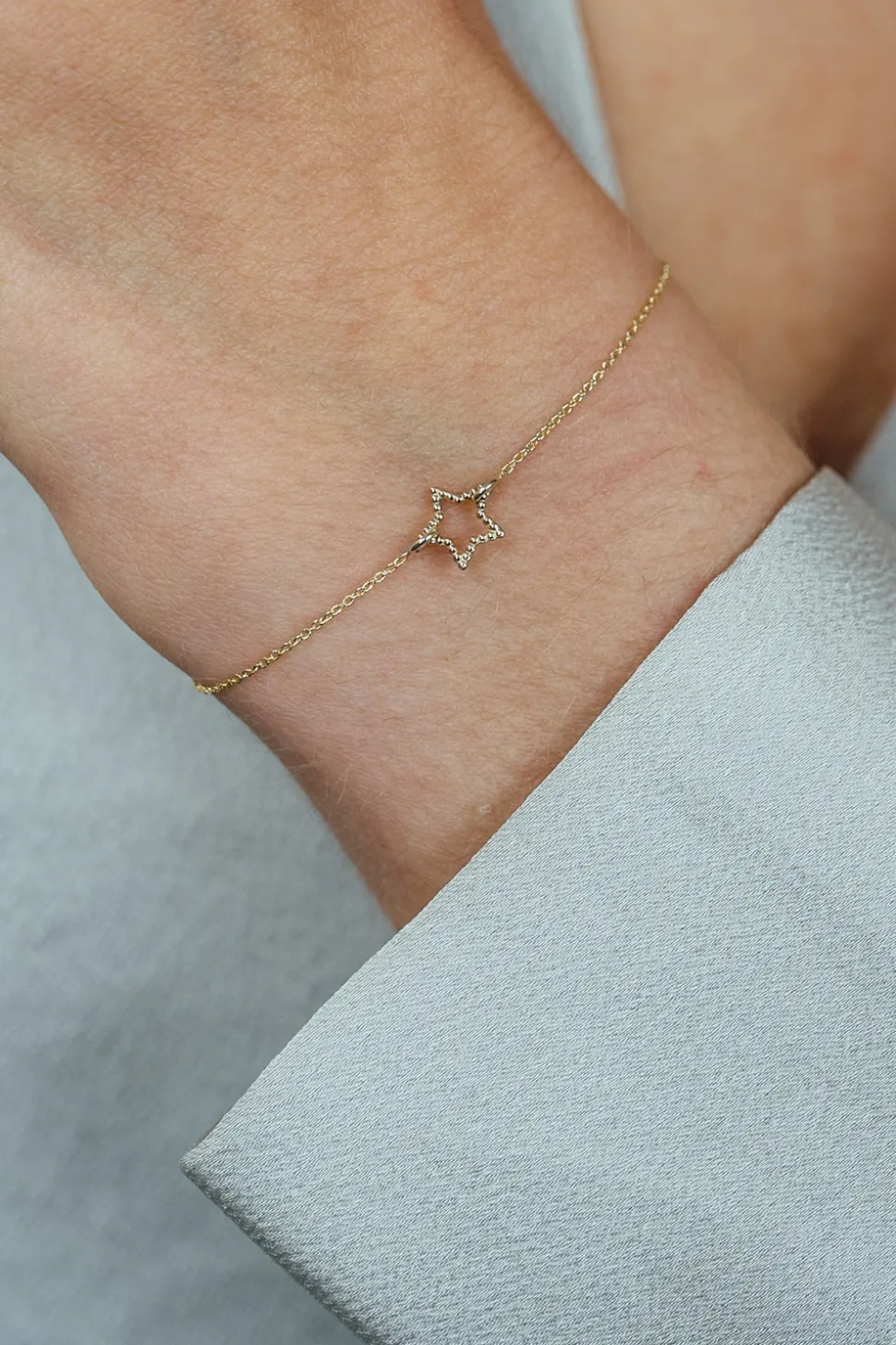 14K Bracelet Star | Gold... | Just Franky | Little Soho