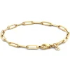 14K Gold Chain Bracelet Charm Petite | Gold... | Just Franky | Little Soho
