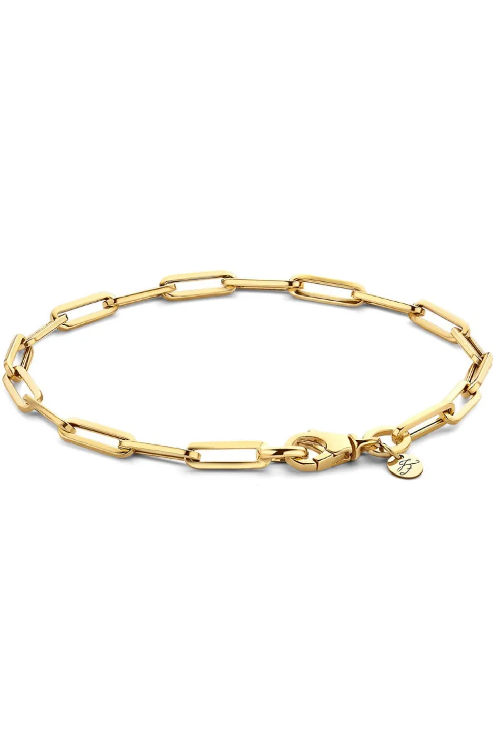 14K Gold Chain Bracelet Charm Petite | Gold... | Just Franky | Little Soho