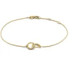14K Gold Vintage Open Circle Bracelet | Gold... | Just Franky | Little Soho