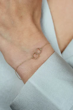 14K Gold Vintage Open Circle Bracelet | Gold... | Just Franky | Little Soho