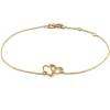 14K Gold Vintage Open Hearts Bracelet | Gold... | Just Franky | Little Soho