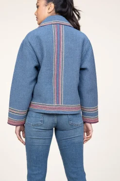 Kimono Jacket Ciago | Blue... | Ba&Sh | Little Soho