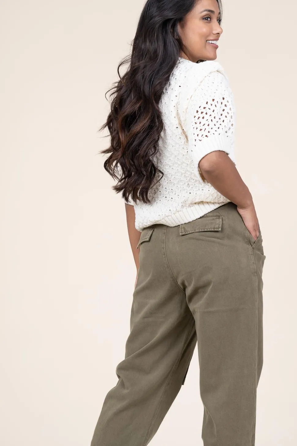 Knitted Boxy Sweater Evie | Natural... | Copenhagen Muse | Little Soho