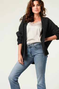 Knitted Cardigan East | Dark Grey... | American Vintage | Little Soho