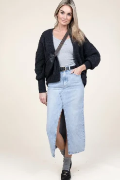 Knitted Cardigan East | Dark Grey... | American Vintage | Little Soho