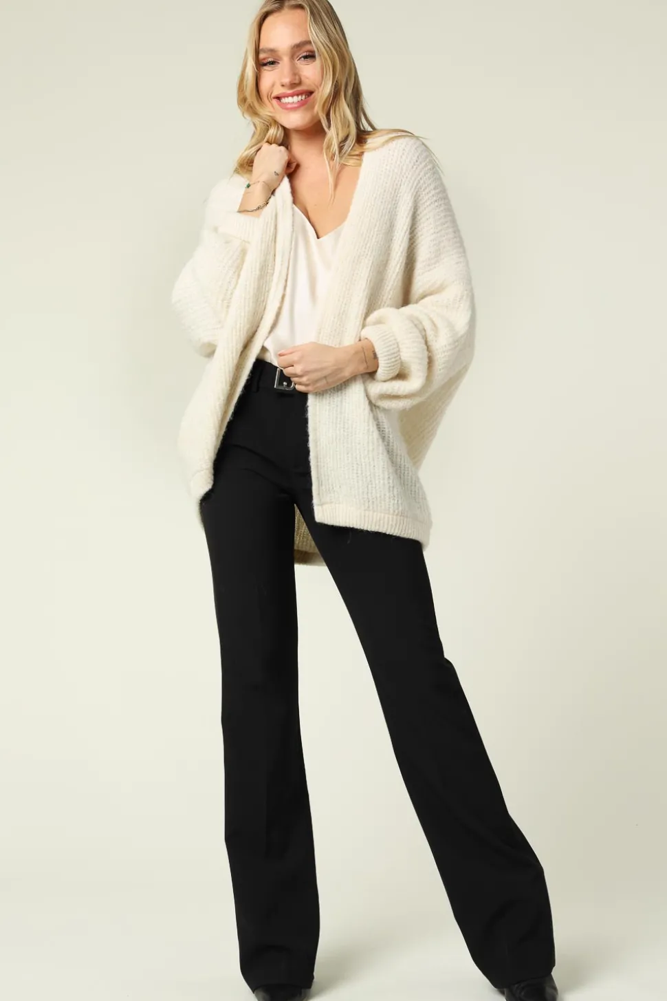 Knitted Cardigan East | Natural... | American Vintage | Little Soho