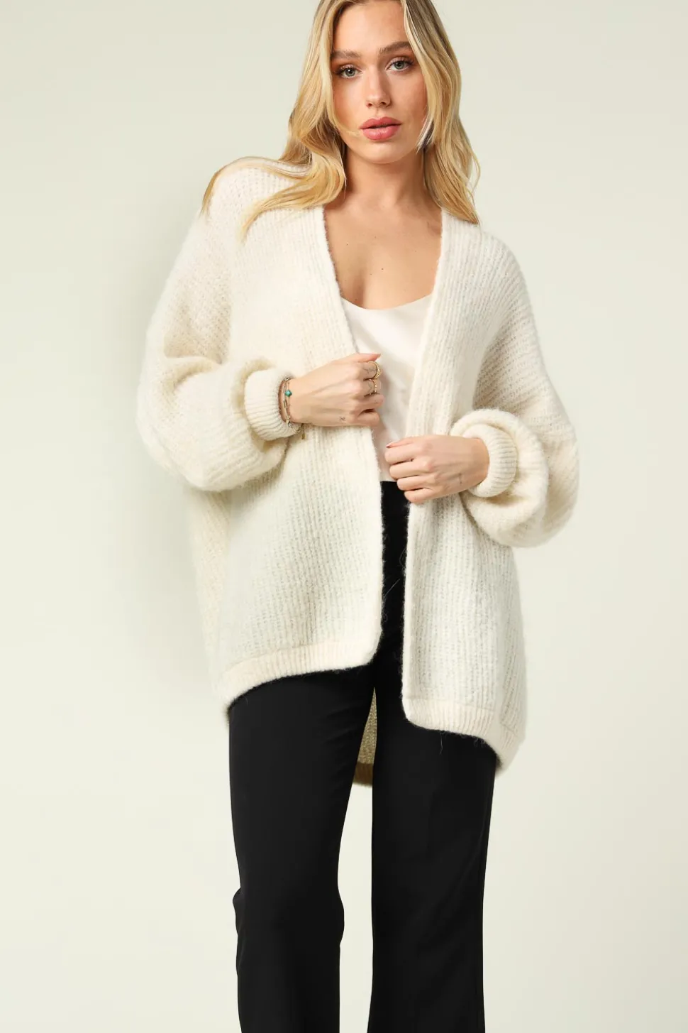 Knitted Cardigan East | Natural... | American Vintage | Little Soho