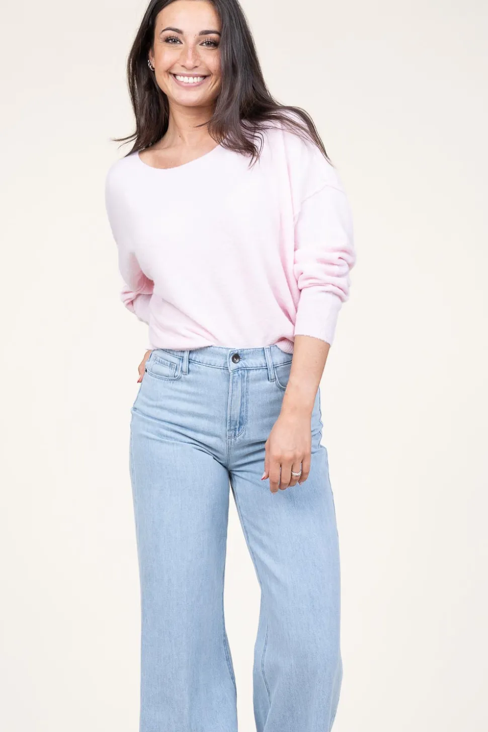 Knitted Sweater Damsville | Baby Pink... | American Vintage | Little Soho