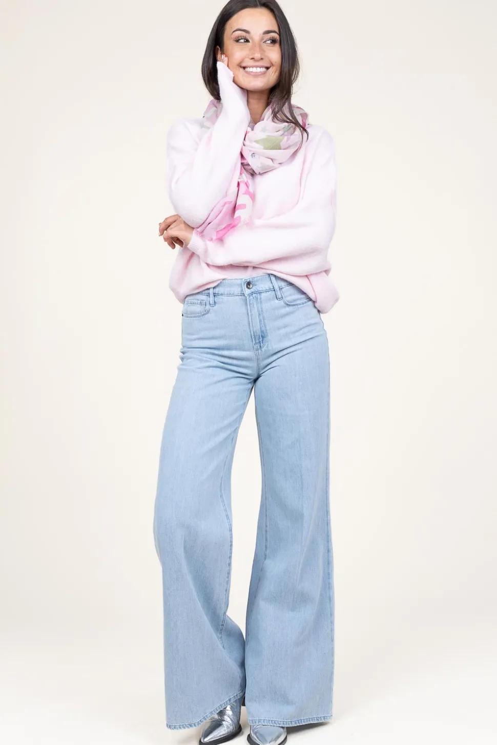 Knitted Sweater Damsville | Baby Pink... | American Vintage | Little Soho
