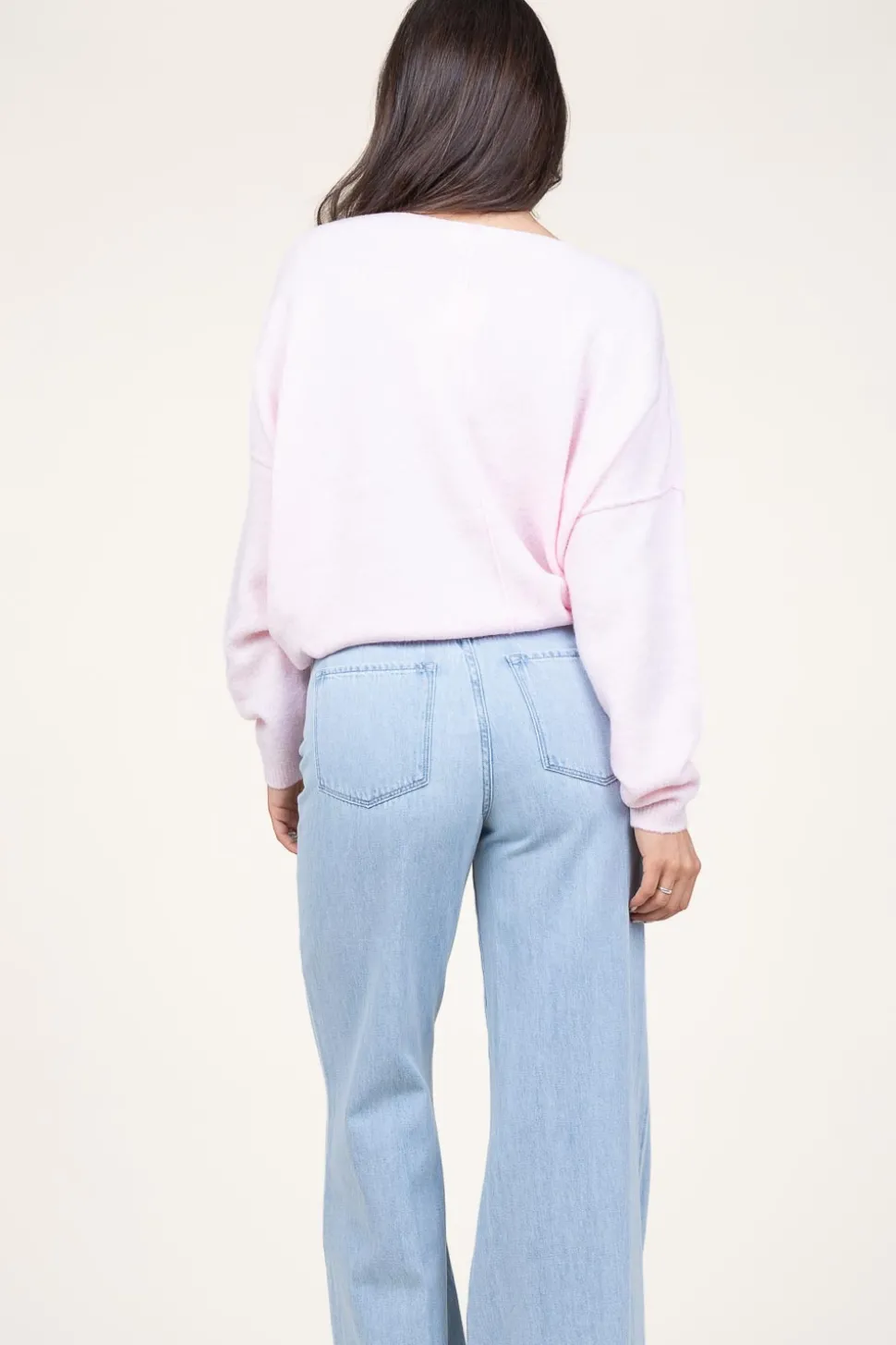 Knitted Sweater Damsville | Baby Pink... | American Vintage | Little Soho